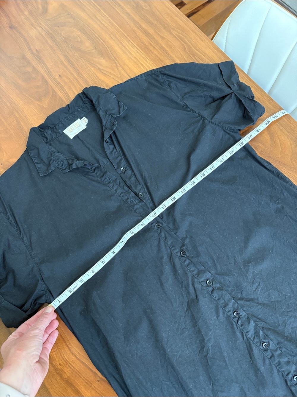 NATION LTD LENA DRESS IN BLACK Button Down Shirtdress Size XS - Picture 9 of 9